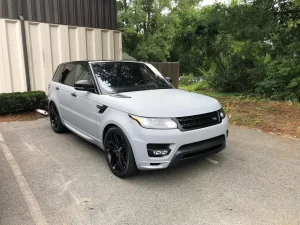 range rover wrapped in 3m matte gray