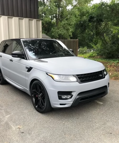 range rover wrapped in 3m matte gray